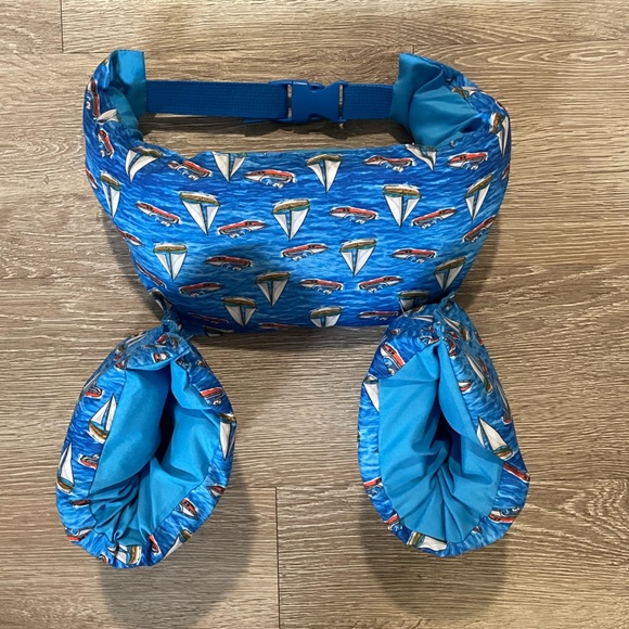 💚EUC Toddler Swim Vest W/Sleeves Puddle Jumper Fabric Kids Swim Vest W:Armbands - Picture 6 of 12